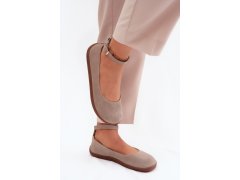 Baleríny barefoot z přírodního semiše zazoo 020 Cappuccino 7