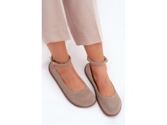 Baleríny barefoot z přírodního semiše zazoo 020 Cappuccino 8