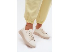 Kožené dámské polobotky vinceza 41508 světle béžové 1