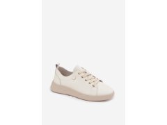 Kožené dámské polobotky vinceza 41508 světle béžové 4