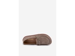 Semišové mokasyny barefoot z zazoo Cappuccino 3