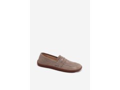 Semišové mokasyny barefoot z zazoo Cappuccino 4
