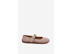 Baleríny barefoot z&nbsp;přírodní semiš zazoo 316 Cappuccino 7