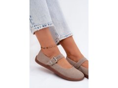 Baleríny barefoot z&nbsp;přírodní semiš zazoo 316 Cappuccino 8