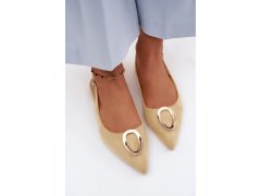 Dámské sandály na nízkém podpatku s&nbsp;ozdobou žluté Sparkle 6