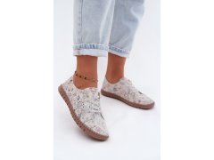 Okenní vzorové polobotky z přírodního semiše multicolor Flaria 1