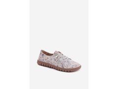 Okenní vzorové polobotky z přírodního semiše multicolor Flaria 4