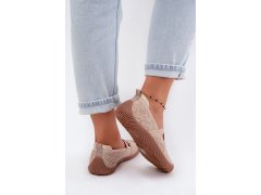 Sportovní baleríny s&nbsp;elastickými pásky artiker 58c1903 Béžové 5