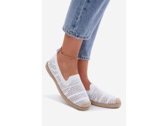 Dámské síťované espadrilky z&nbsp;látky bílé Candessa 1