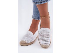 Dámské síťované espadrilky z&nbsp;látky bílé Candessa 2