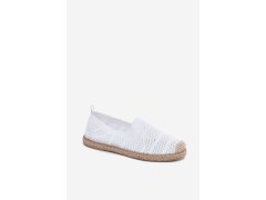 Dámské síťované espadrilky z&nbsp;látky bílé Candessa 3