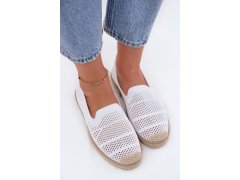 Dámské síťované espadrilky z&nbsp;látky bílé Candessa 4