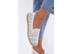 Dámské síťované espadrilky z&nbsp;látky bílé Candessa 5