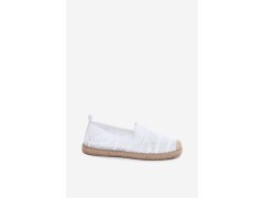 Dámské síťované espadrilky z&nbsp;látky bílé Candessa 7