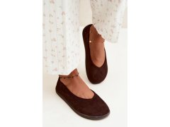 Dámské baleríny barefoot čokoládové Hollin 7