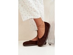 Dámské baleríny barefoot čokoládové Hollin 8