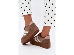 Dámské tenisky na platformě s pásky khaki Kaya 7