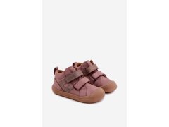 Kožené polobotky barefoot pro děti froddo g2130380-3 špinavě růžové 3