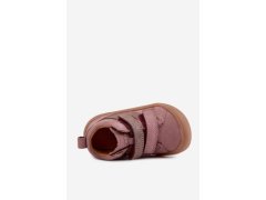 Kožené polobotky barefoot pro děti froddo g2130380-3 špinavě růžové 5