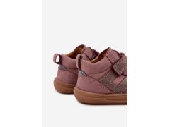 Kožené polobotky barefoot pro děti froddo g2130380-3 špinavě růžové 7