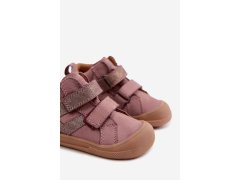 Kožené polobotky barefoot pro děti froddo g2130380-3 špinavě růžové 8