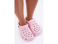 Dámské pěnové pantofle s&nbsp;rovnými podpatky růžové Aderis 4