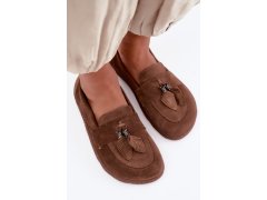 Mokasyny barefoot z přírodního semiše zazoo 10220 hnědé 1