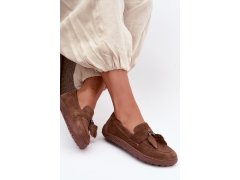 Mokasyny barefoot z přírodního semiše zazoo 10220 hnědé 6