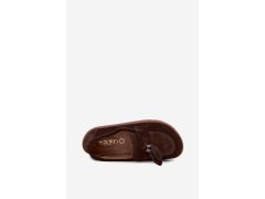 Mokasiny barefoot z&nbsp;přírodního semiše zazoo 10220 Hnědé 3