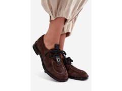 Dámské barefoot polobotky z přírodního semiše d&a cr62-3460 hnědé 3