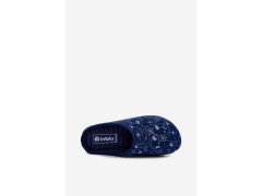 Dámské pantofle s vzorem inblu et000041 tmavě modré 2