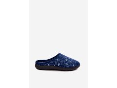 Dámské pantofle s vzorem inblu et000041 tmavě modré 7