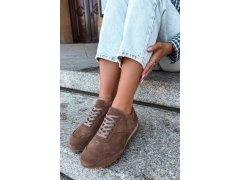 Barefoot tenisky z&nbsp;přírodního semiše zazoo n1422 hnědé 3