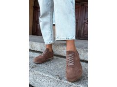 Barefoot tenisky z&nbsp;přírodního semiše zazoo n1422 hnědé 5