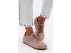 Dámské béžové barefoot boty z&nbsp;přírodní semiš zazoo N1422 1