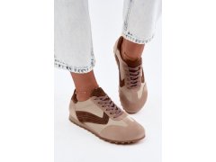 Dámské kožené semišové barefoot tenisky zazoo n1400 béžové 1