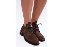 Dámské kožené boty vinceza 89151 Khaki 3