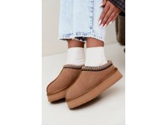 Kožené semišové zimní boty vinceza 97972 Camel 4