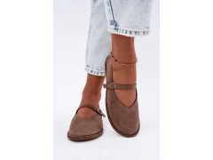 Barefoot baleríny s páskem taupe Rhoselle 3