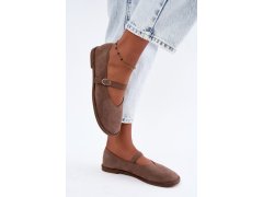 Barefoot baleríny s páskem taupe Rhoselle 4
