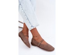 Barefoot baleríny s páskem taupe Rhoselle 6