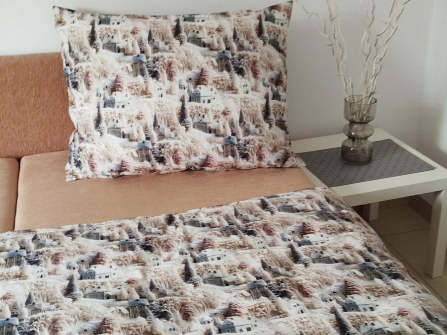 Povlečení Zimní krajina - Ložní povlečení Bavlna