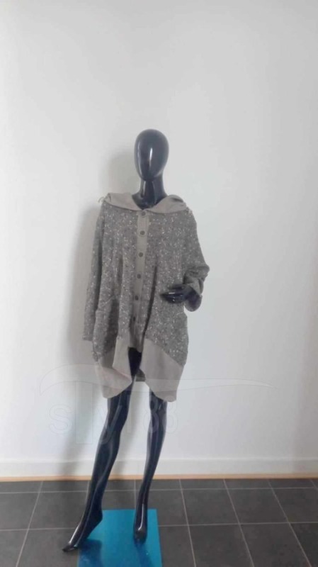 Kabátex Elegant - šedohnědý - Oděvy Bundy, kabáty, kardigany
