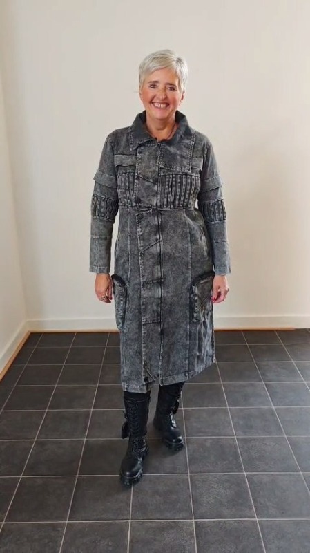 Deluxe Kabátek antracit - Oděvy Bundy, kabáty, kardigany