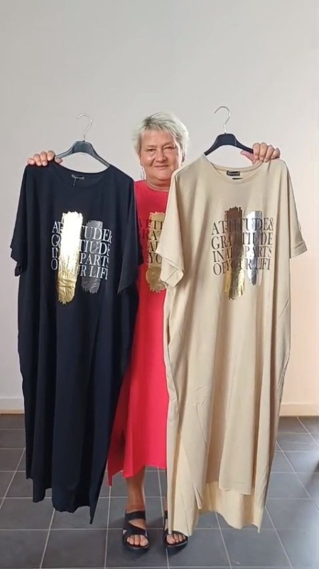 Šaty Potisk - Oděvy Dámské šaty