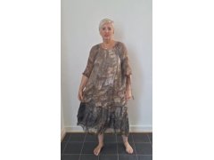 Šaty S příběhem khaki 7250134