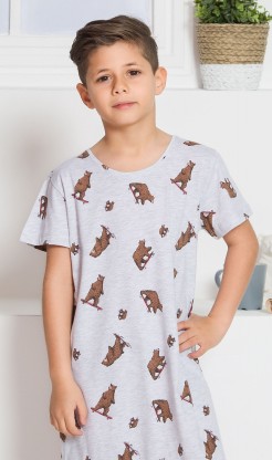 Dětská Noční košile s krátkým rukávem medvědi - Oděvy Kalhoty, baggy, nasrávačky Chlapecké noční košile