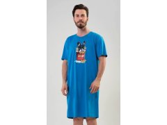 Pánská Noční košile s krátkým rukávem bulldog 6102553