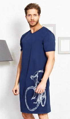 Pánská Noční košile s krátkým rukávem bicykl - Oděvy Kalhoty, baggy, nasrávačky Muži Pánské noční košile