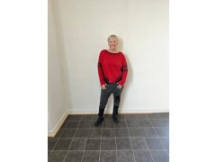 Mikina Bela červená